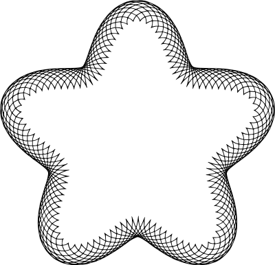Roulette curve 75 clipart