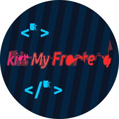 Round badge - kiss My Frontend clipart