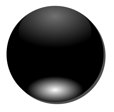 Round Black Button clipart