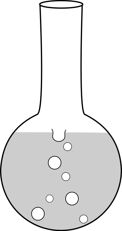 Round boiling flask clipart