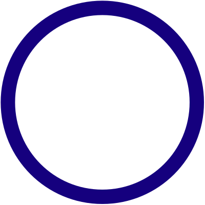 Round dark blue circular profile frame clipart