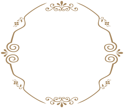 Round decorative vintage frame clipart
