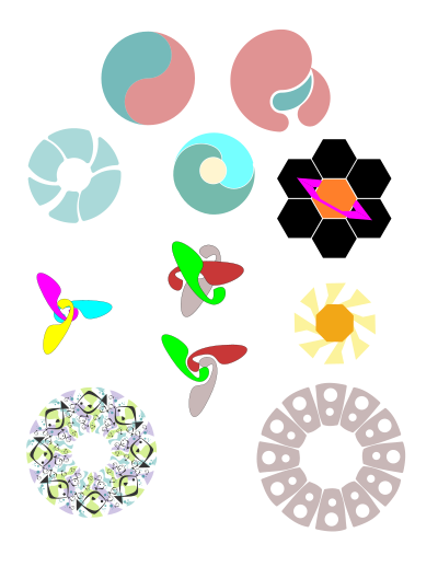 Round Design Elements clipart
