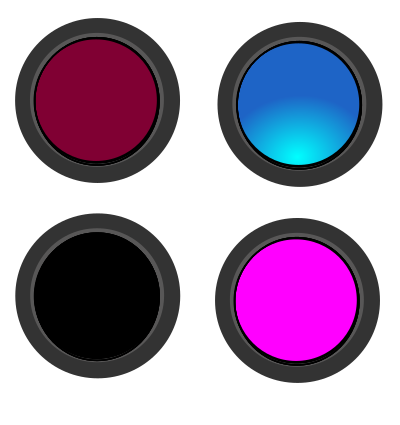 Round glossy buttons clipart