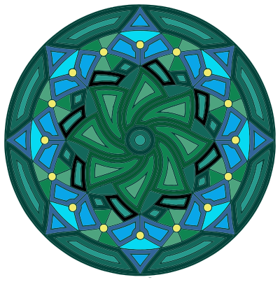 Round Mandala Design clipart