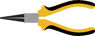 Round-nose pliers clipart