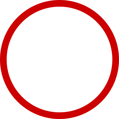 Round red frame circle clipart
