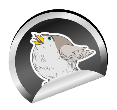 Round robin on sticker clipart