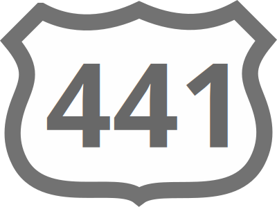 Route 441 Sign clipart