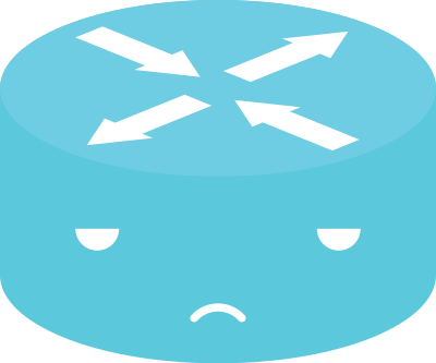 Router Emoticon "Feeling Lazy" clipart