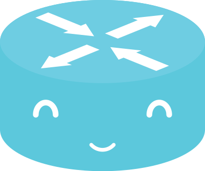 Router Emoticon "Good Morning" clipart