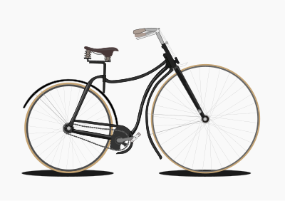 Rover Safety Bicycle 1885 clipart