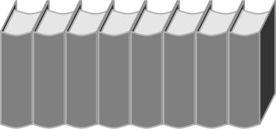 Row of books clipart