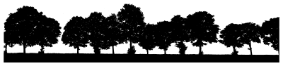 Row Of Trees Silhouette clipart