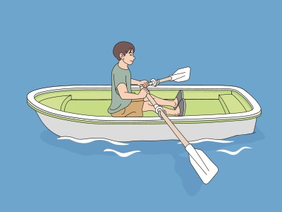 Row, row, row your boat (#1) clipart