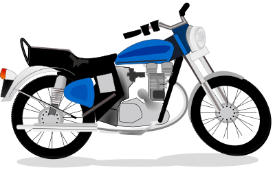 Royal motorcycle clipart