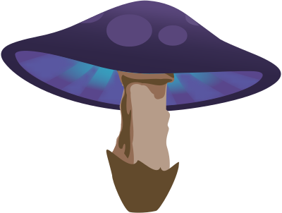 Royal Purple Mushroom clipart