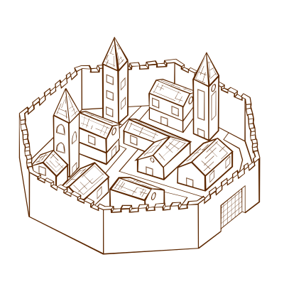 RPG map symbols City 2 clipart