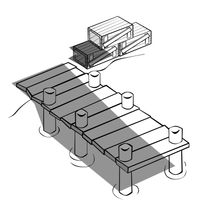 RPG map symbols: Docks clipart