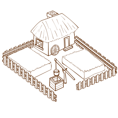 RPG map symbols Farm 2 clipart