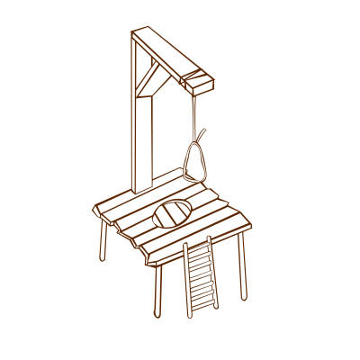 RPG map symbols Gallows 2 clipart