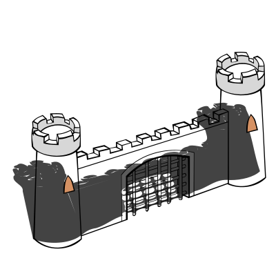 RPG map symbols: Gate clipart
