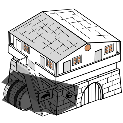 RPG map symbols: Inn clipart