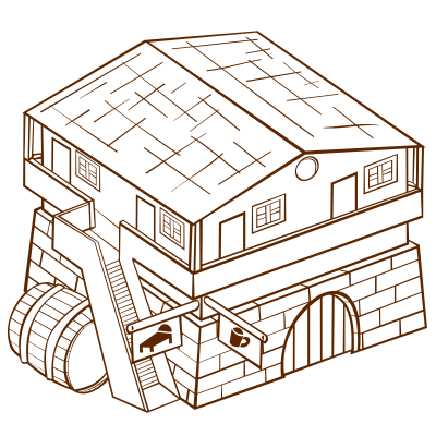RPG map symbols Inn 2 clipart