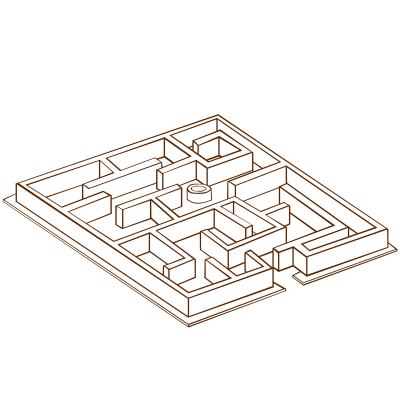 RPG map symbols Maze 2 clipart