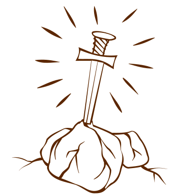 RPG map symbols Sword in the Stone 1 clipart