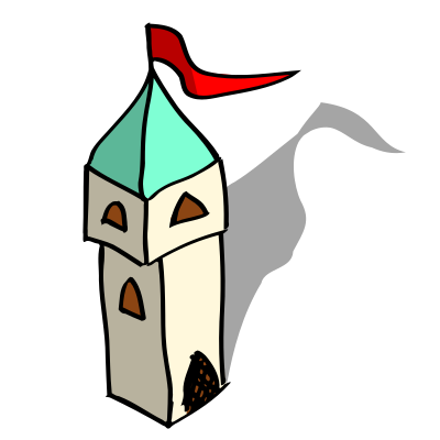 RPG map symbols: tower clipart