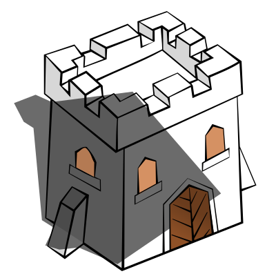 RPG map symbols: Tower Square clipart