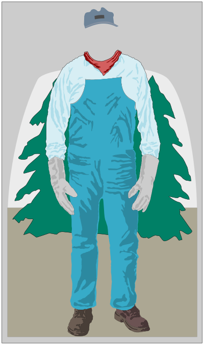 RR engineer cut-out for photos clipart