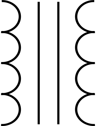 RSA IEC Transformer Symbol-4 clipart