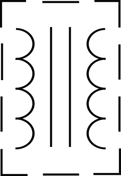 RSA IEC Transformer Symbol-5 clipart