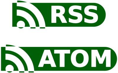 RSS / ATOM buttons clipart
