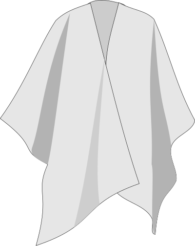 ruana colombiana / Columbian poncho clipart