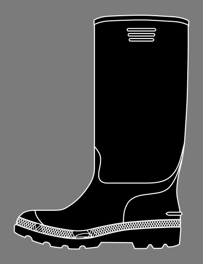 Rubber boot clipart