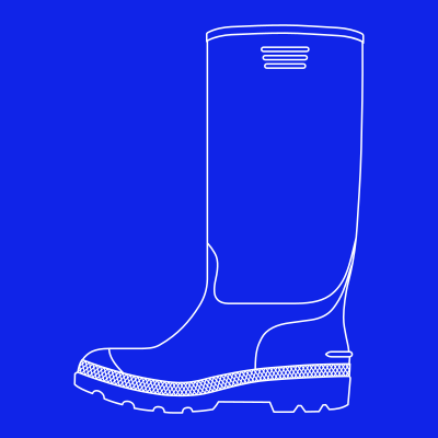 Rubber boot 3 clipart