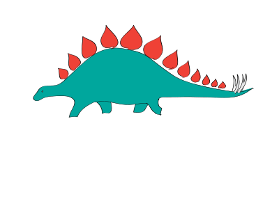 Rubber Stegosaurus toy clipart