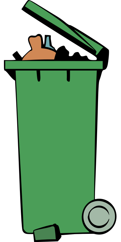 Rubbish Bin - Colour clipart