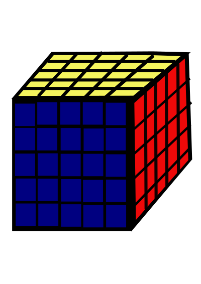 Rubic-cube 5x5 clipart