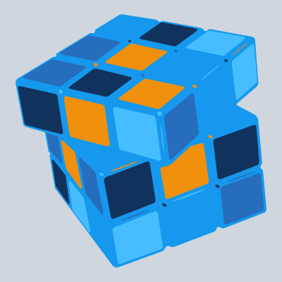 Rubik's cube clipart