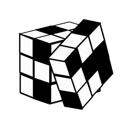 Rubik's cube clipart