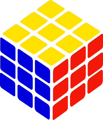 Rubik's cube simple petr 01 clipart