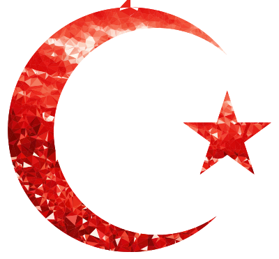 Ruby Crescent And Star clipart
