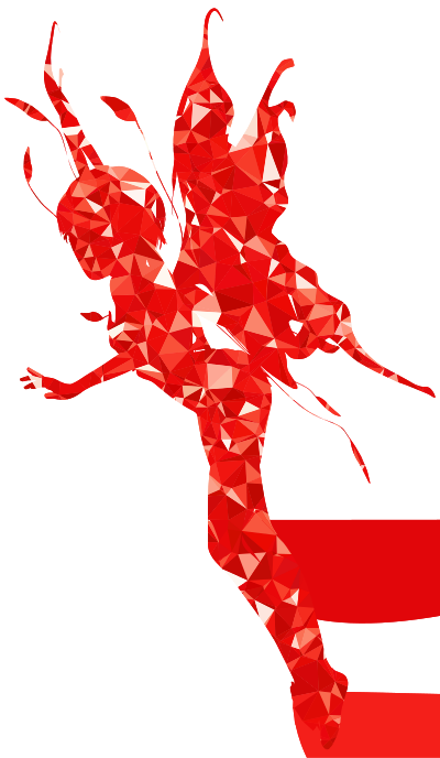 Ruby Female Fairy Silhouette clipart
