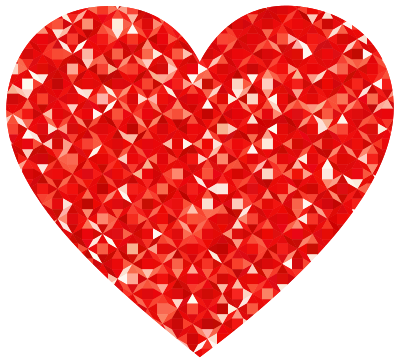 Ruby Gemstone Heart clipart