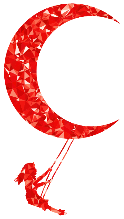 Ruby Lunar Swing clipart