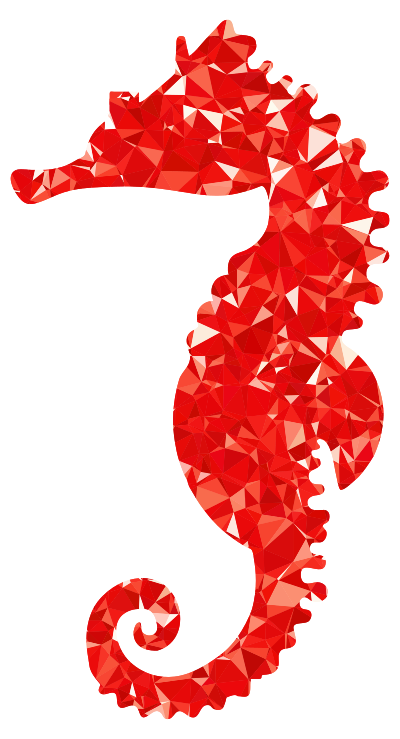 Ruby Seahorse clipart